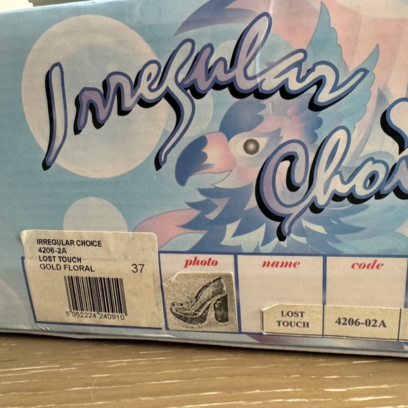 Iridescent Irregular Choice Lost Touch Cherub Heels Holographic 37 - Picture 8 of 8